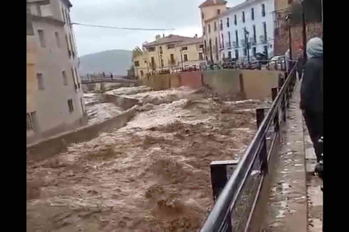 Imagen de la DANA en Letur. Foto: @MeteoHellin.