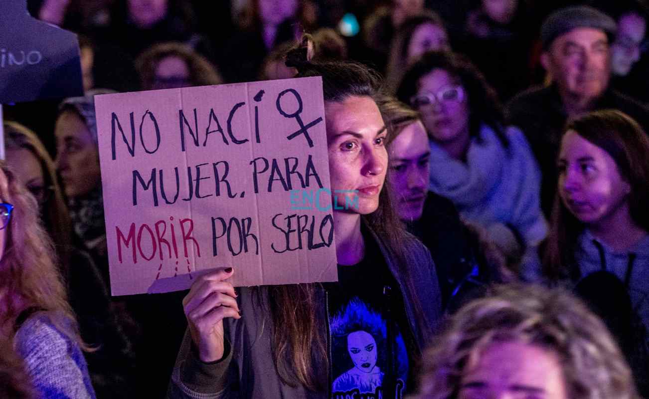 Una manifestación del 25-N de otro año. Foto: Rebeca Arango.