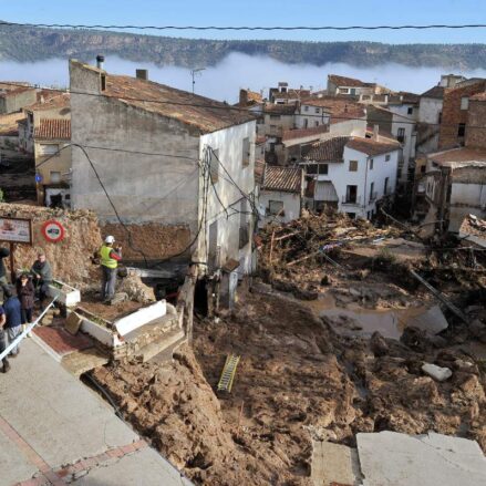 Daños causados por la DANA en Letur (Albacete). Foto: EFE/Manu