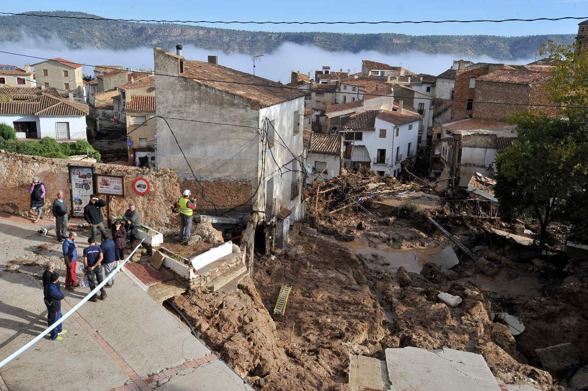 Daños causados por la DANA en Letur (Albacete). Foto: EFE/Manu