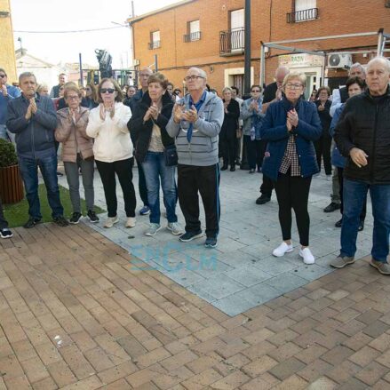 Imagen del minuto de silencio. Rebeca Arango.