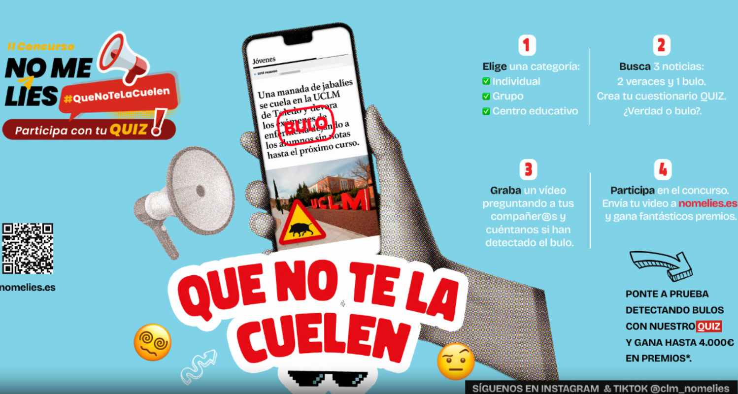 Campaña 'No me líes' del Gobierno regional contra los bulos y la desinformación.