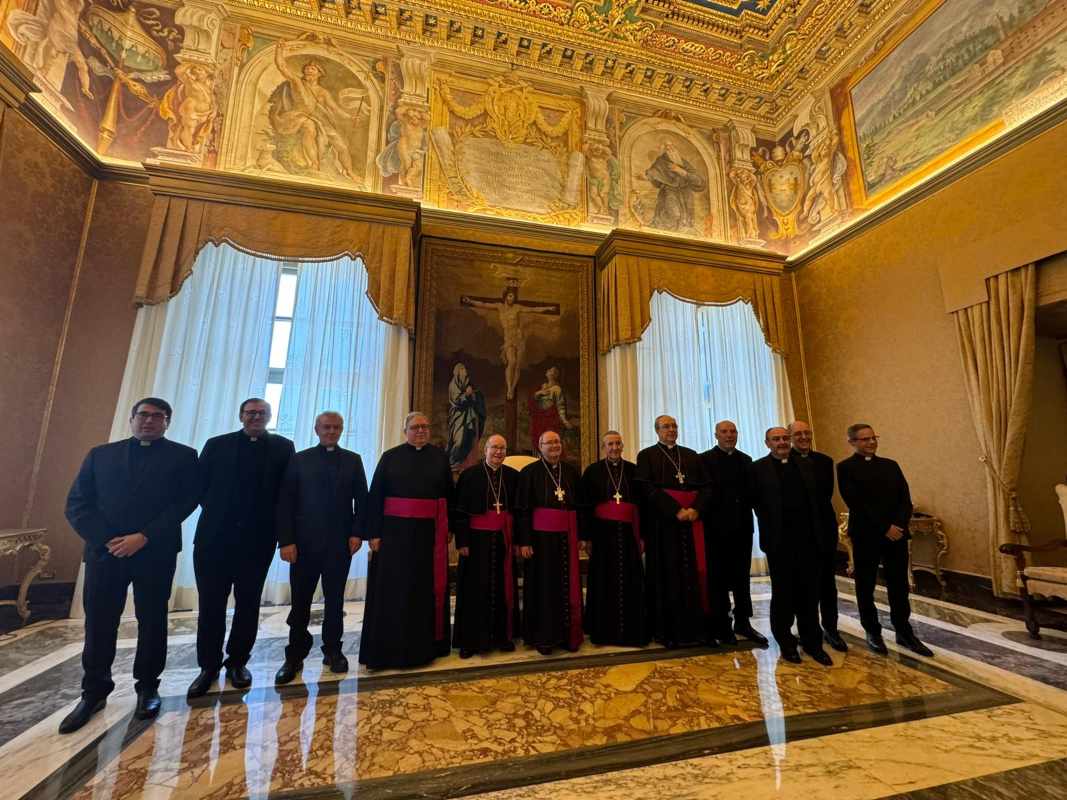 Delegación seminarista toledana en el Vaticano. Foto: Francisco Cerro.