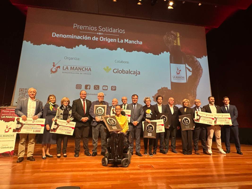 Los galardonados con los Premios DO La Mancha.