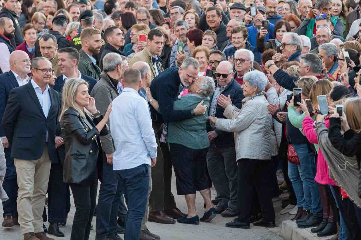 Visita del Rey Felipe VI a Letur para visital la zona afectada por la Dana. Foto: EP/Víctor Fernández