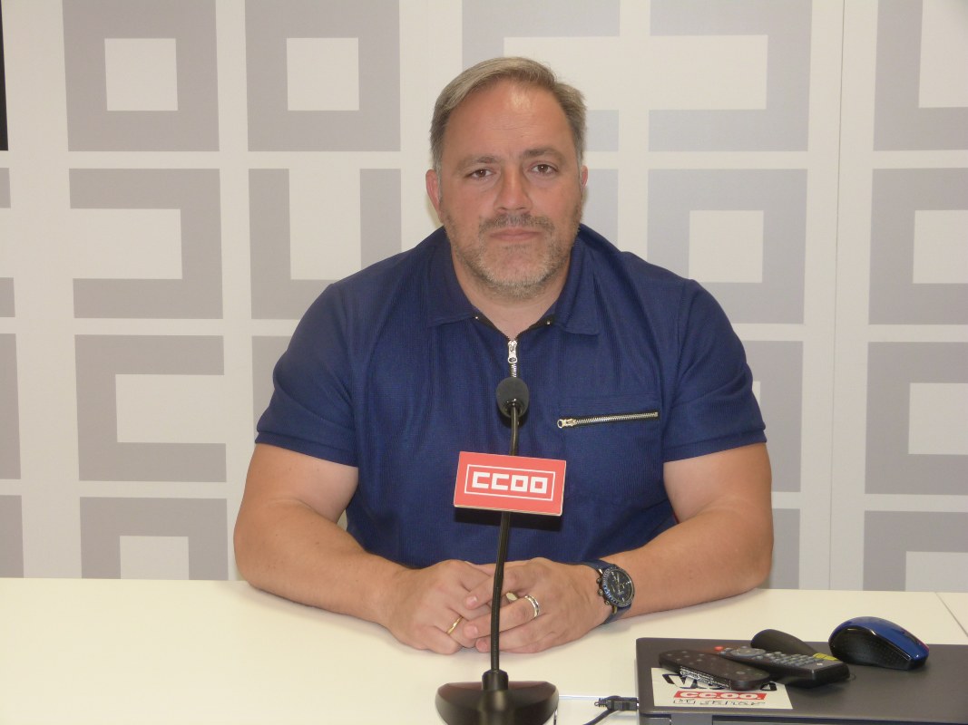 El secretario general de CCOO de Toledo, Federico Pérez.