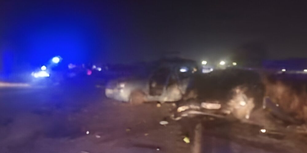 Imagen de los dos vehículos accidentados