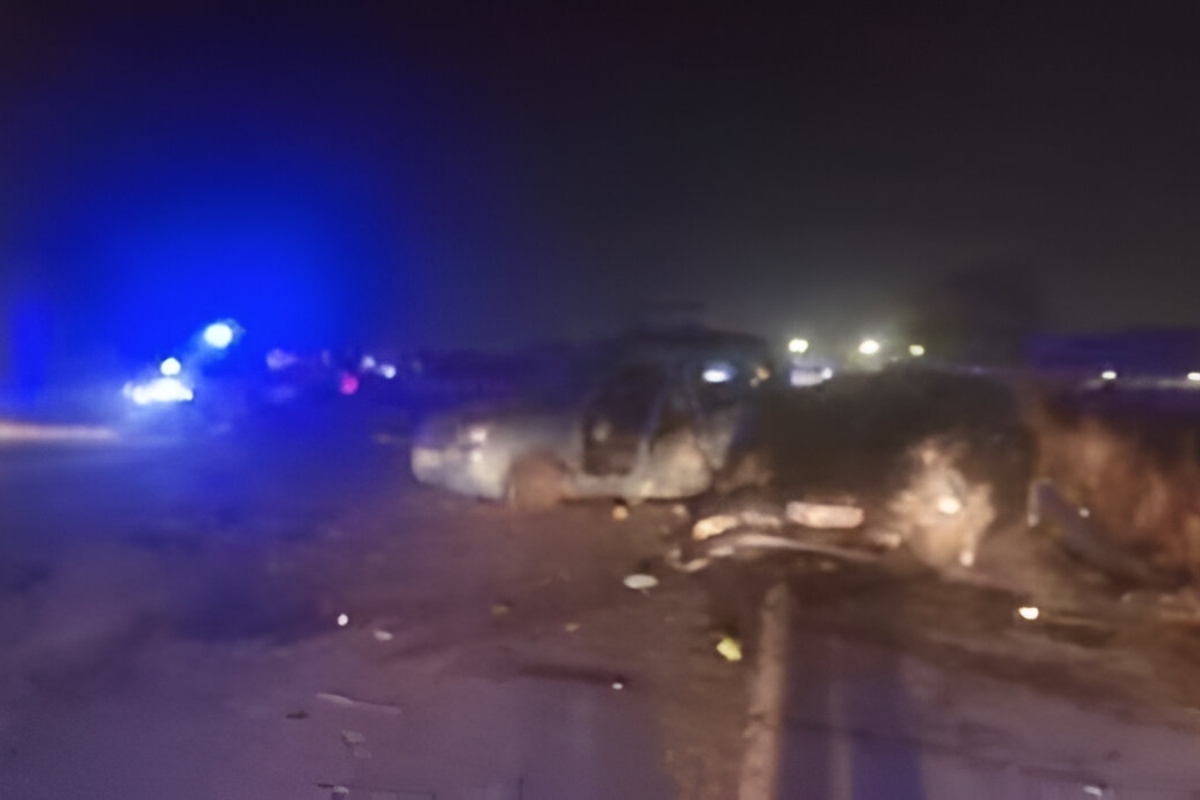 Imagen de los dos vehículos accidentados