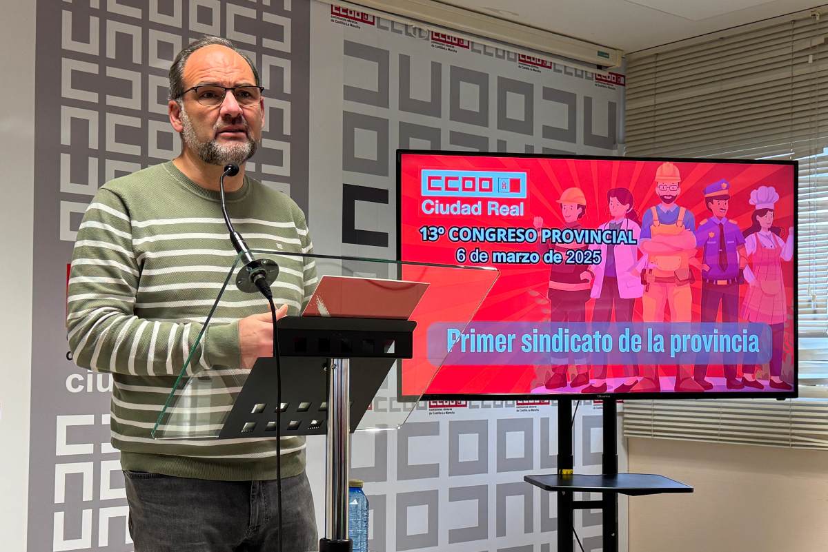 José Manuel Muñoz, secretario general de CCOO en la provincia de Ciudad Real