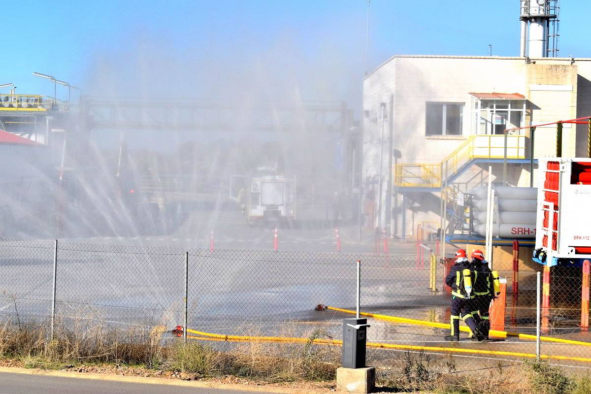 Simulacro en el Complejo Petroquímico de Puertollano