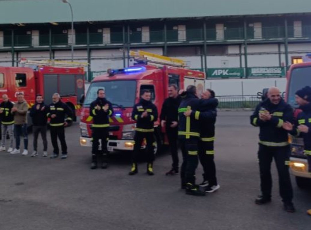 El emotivo día en que se jubiló el bombero Jesús Álvarez.