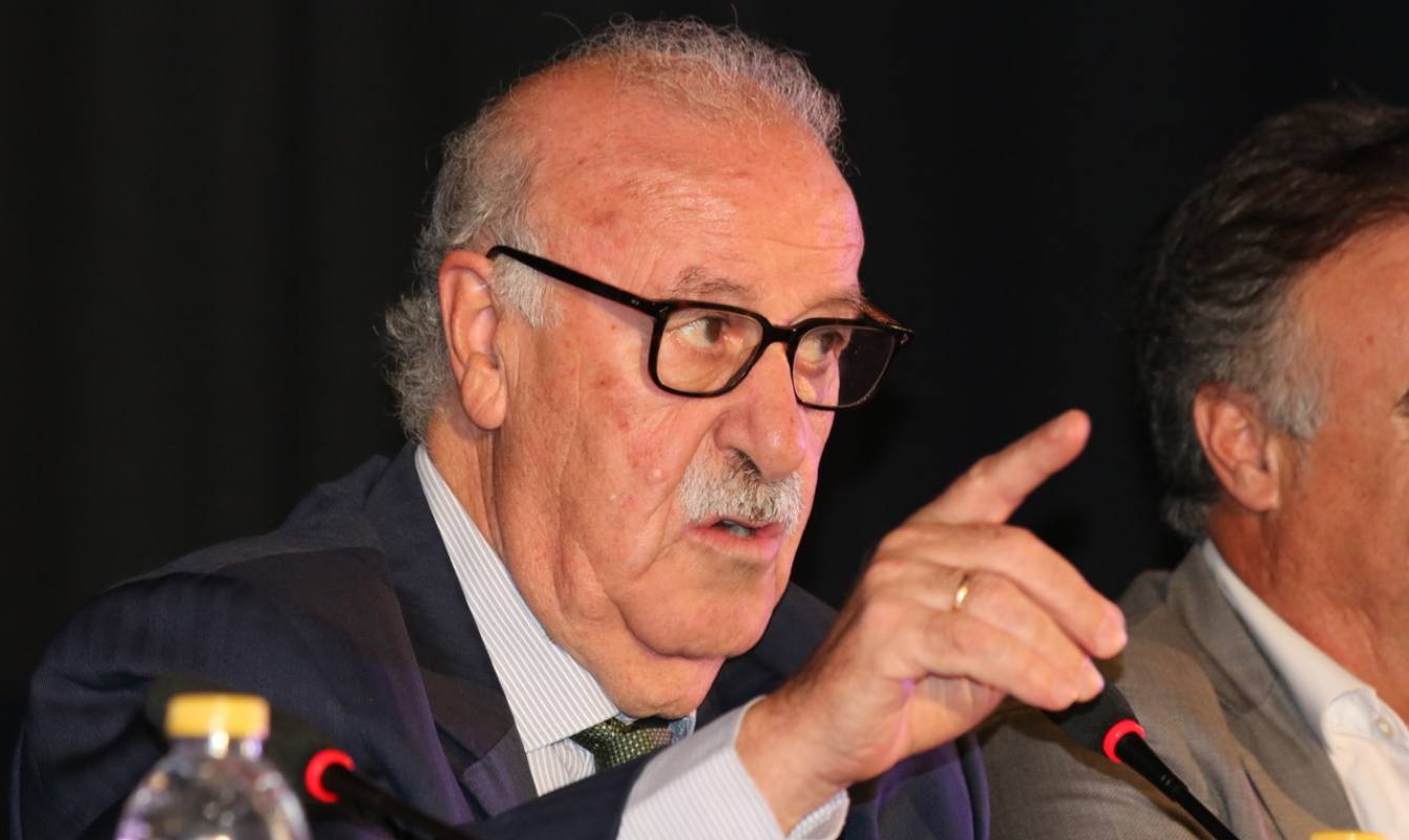 Vicente del Bosque dijo que es muy importante que todo el mundo conozca el uso del desfibrilador.