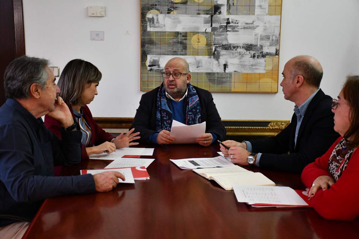 Reunión preparatoria para decidir las exposiciones de Melque y San Clemente.