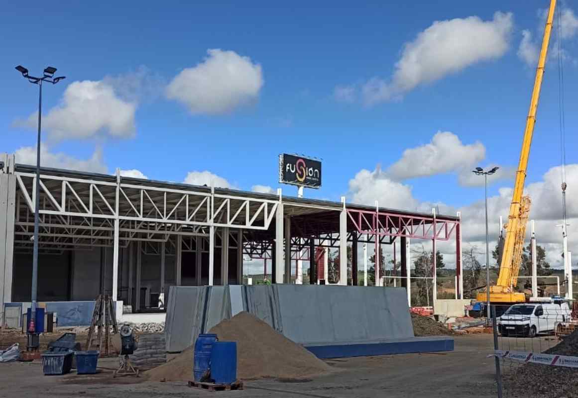 Obras en el Parque Fusión.