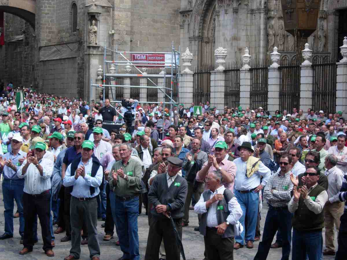 manifestación agricultores en Toledo