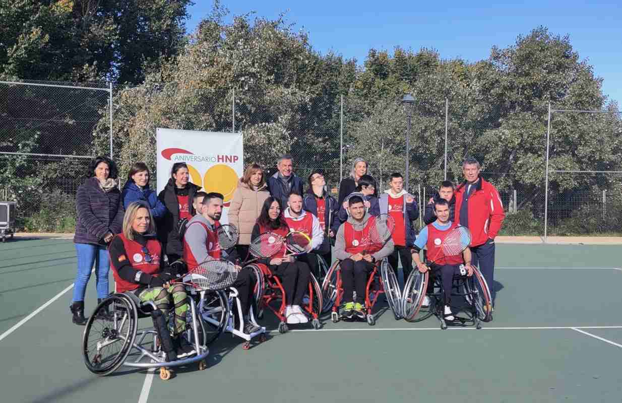 Masterclass de tenis en silla de ruedas con Emilio Sánchez Vicario. Foto: EP.