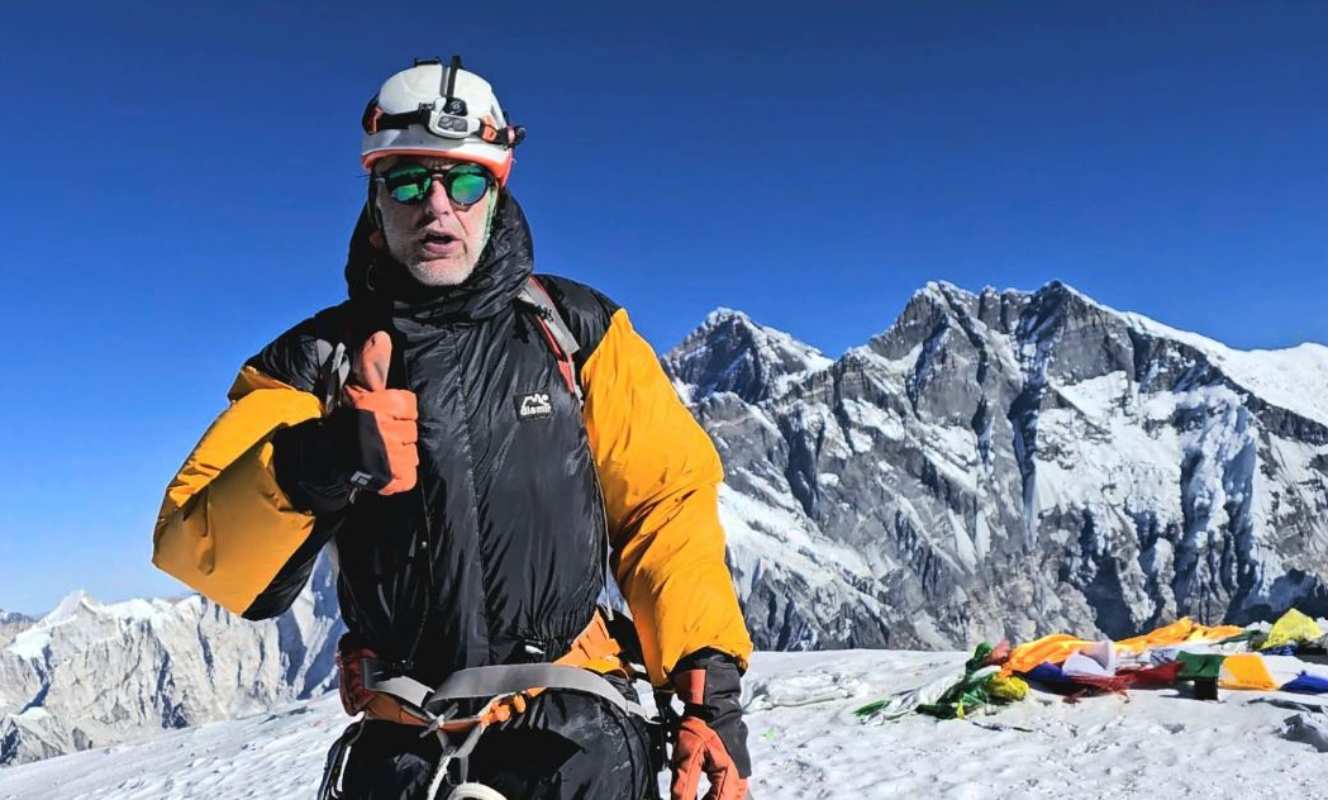 Óscar Cardo logró coronar otra vez el Ama Dablam.