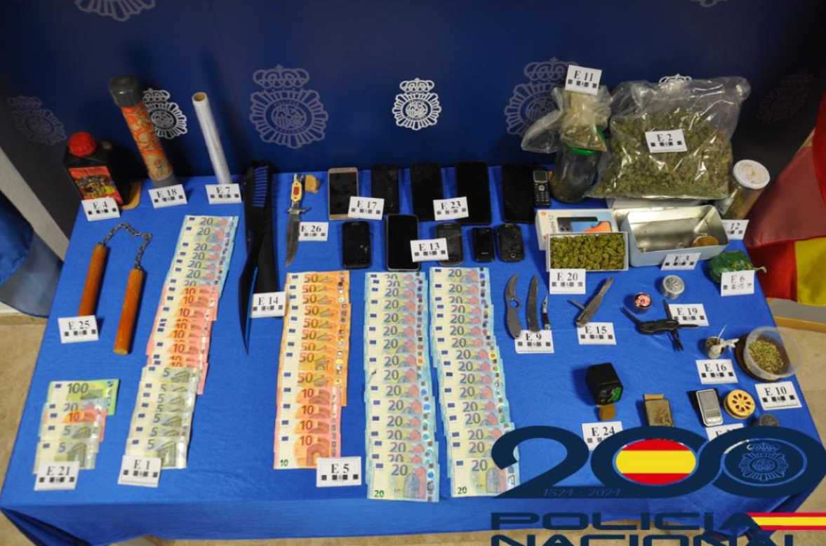 La Policía Nacional desmantela un "importante" punto de venta de droga en Valdepeñas (Ciudad Real). Foto: Policía Nacional