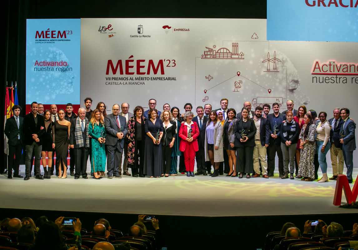 Estos fueron los galardonados en los VII Premios al Mérito Empresarial de CLM.