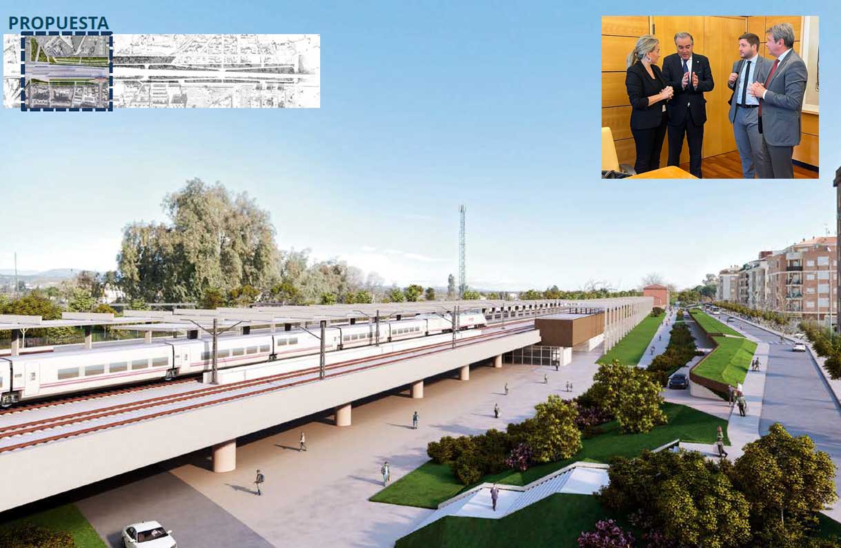 Solución para la integración de la estación de AVE en Talavera. Reunión de este lunes en Madrid. Foto: Delegación del Gobierno en Castilla-La Mancha