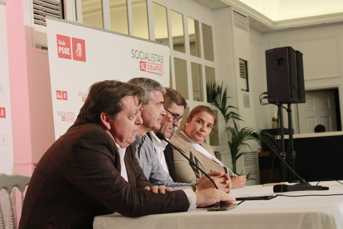 Rueda de prensa del PSOE de Toledo.