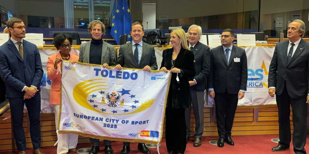 Entrega en Bruselas del reconocimiento de Ciudad Europea del Deporte 2025.