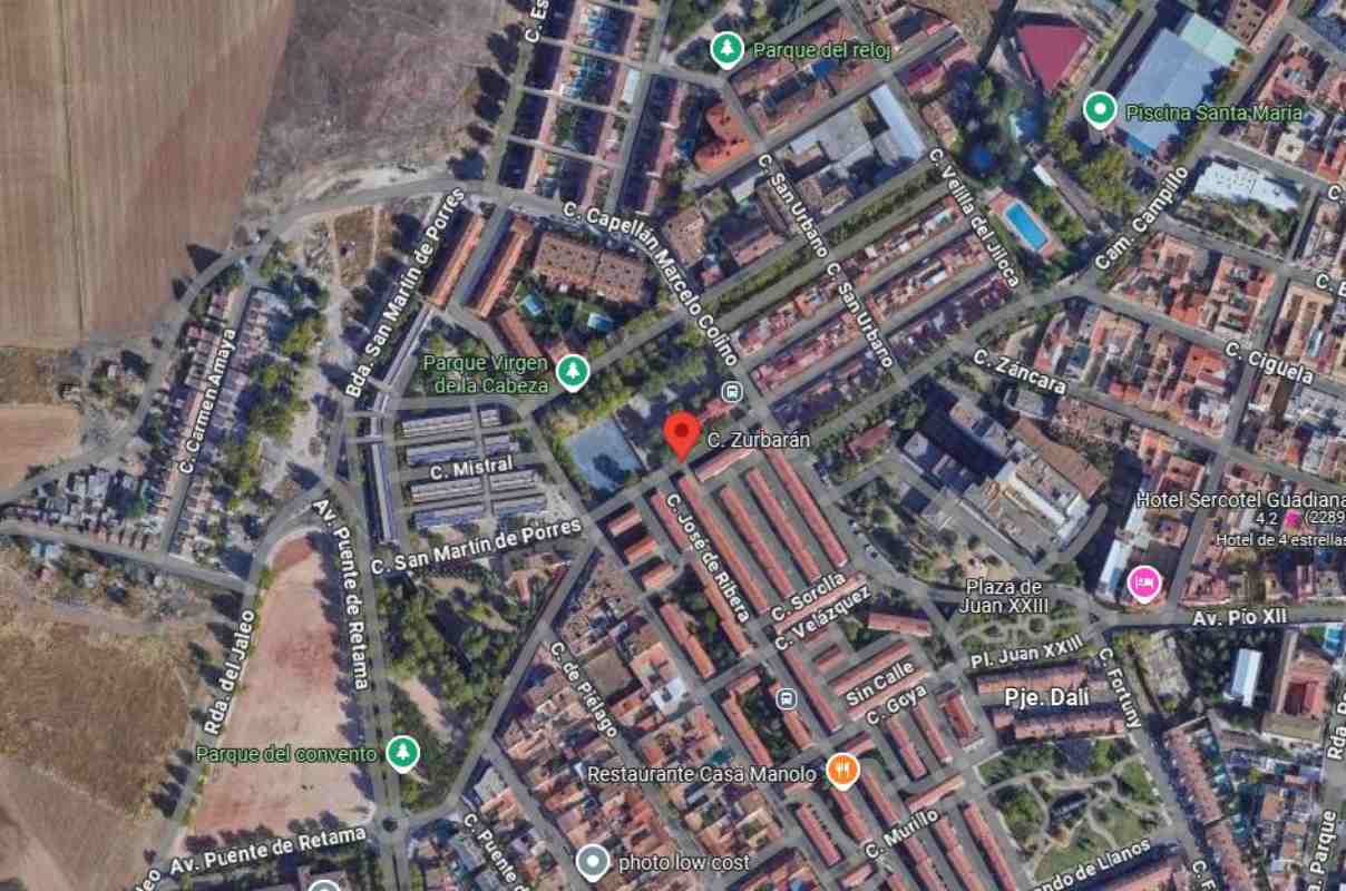 Incendio la calle Zurbarán de Ciudad Real.