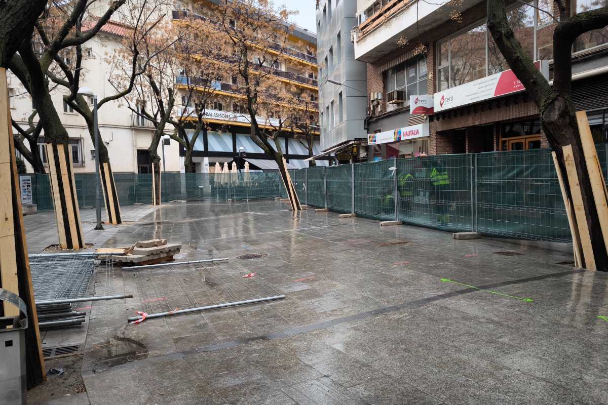 Comienzo de las obras de la Plaza de Cervantes de Ciudad Real