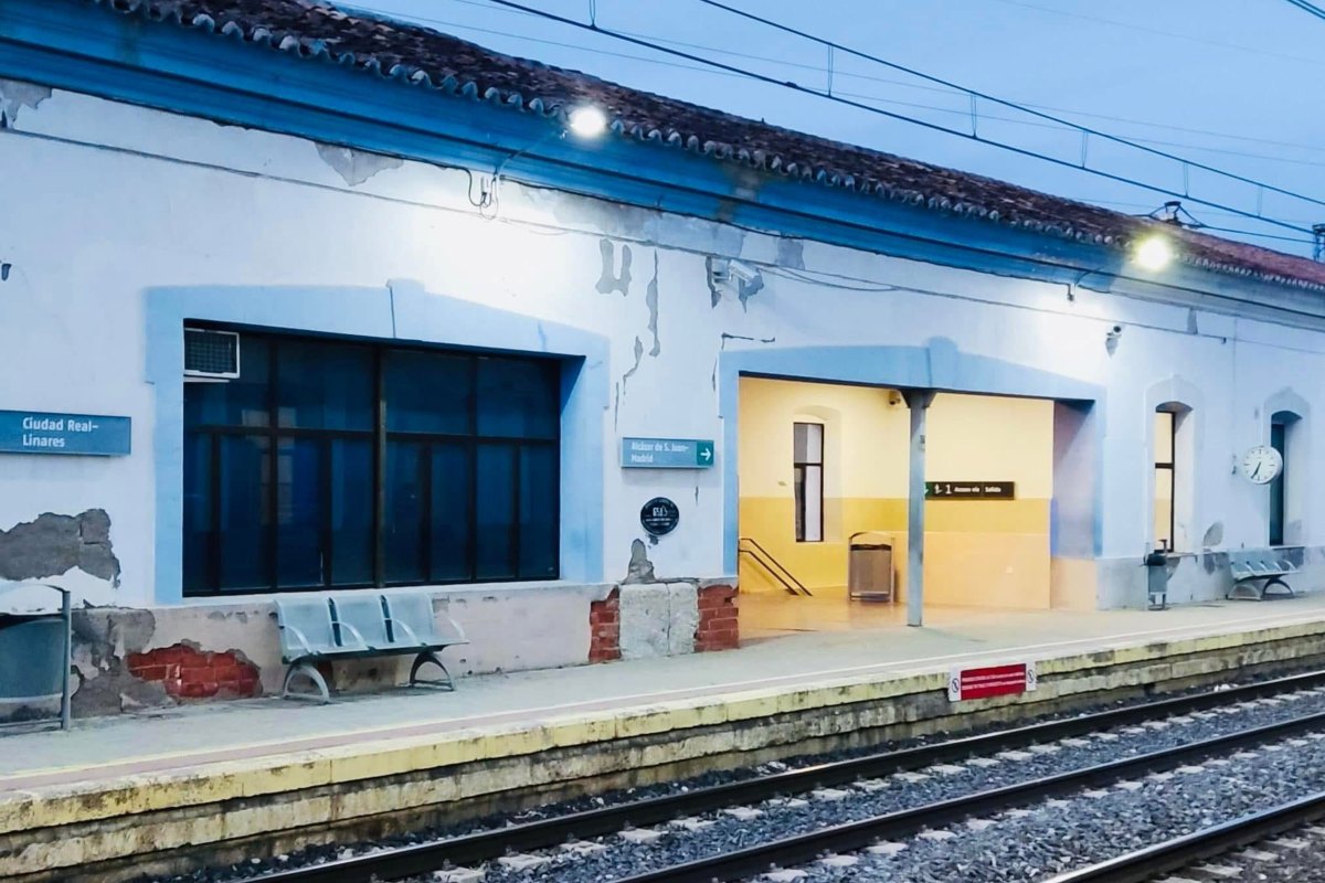 Estado actual de la estación de tren de Manzanares