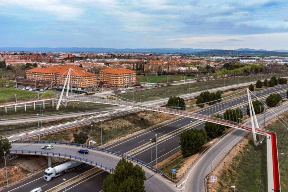 Imagen de la pasarela ciclopeatonal que unirá Ciudad Real y Miguelturra