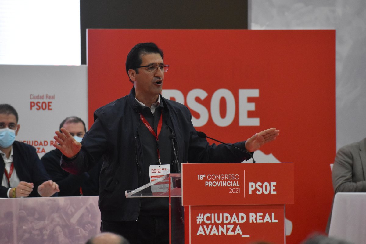 José Manuel Caballero en el anterior Congreso Provincial del PSOE de Ciudad Real