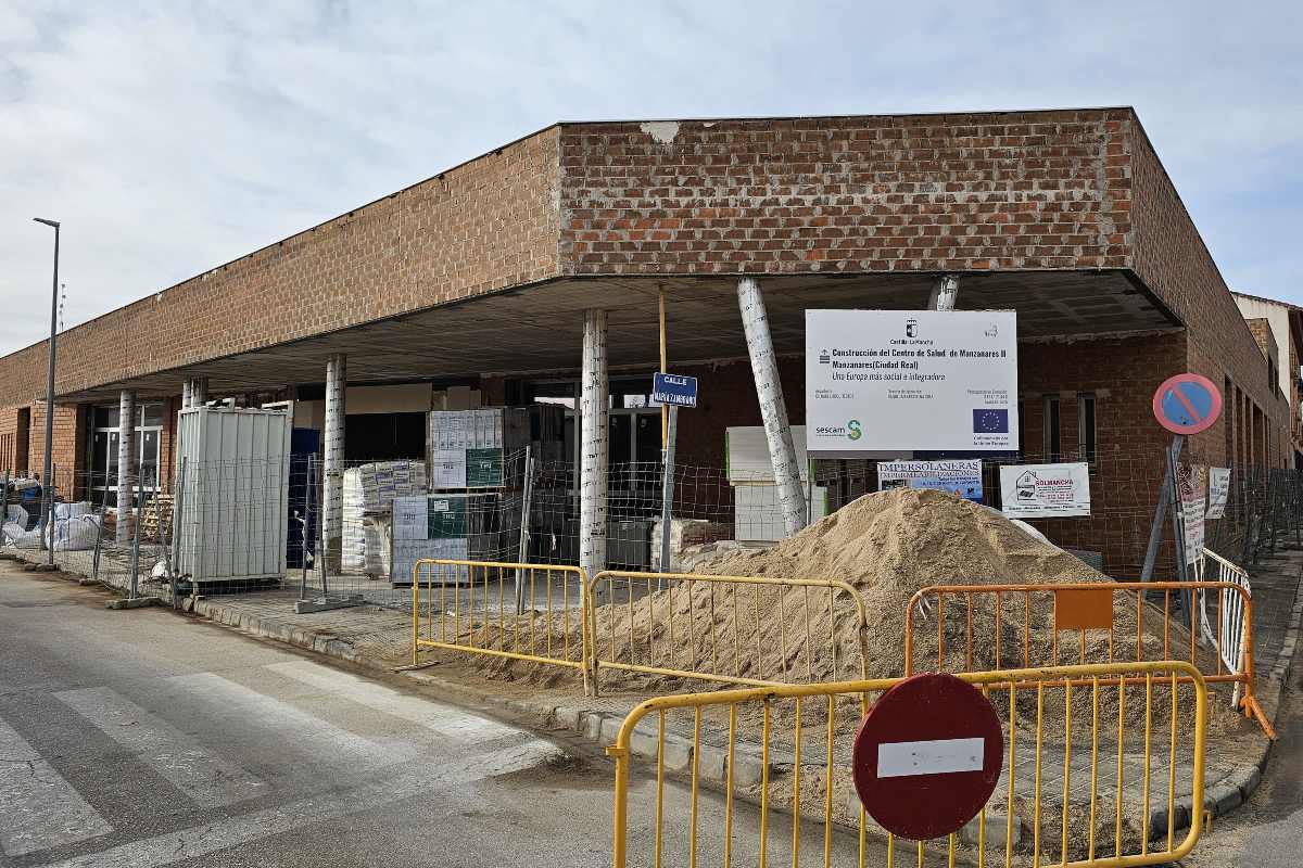 Obras del nuevo centro de salud de Manzanares