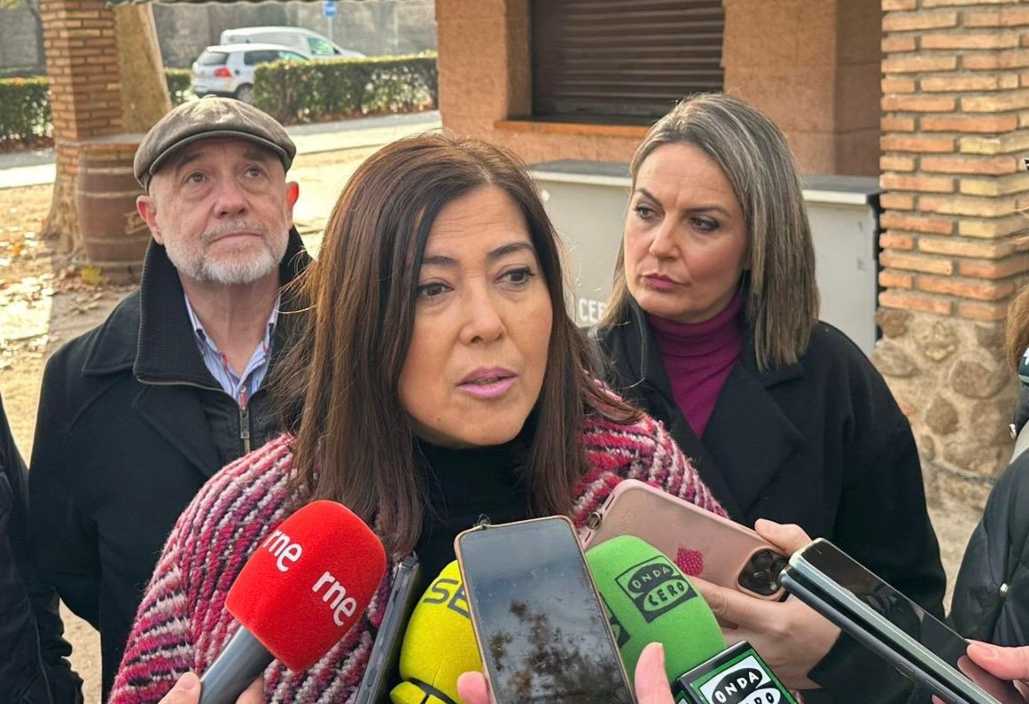 Alicia Escalante, durante la concentración contra la violencia machista del 6 de enero.