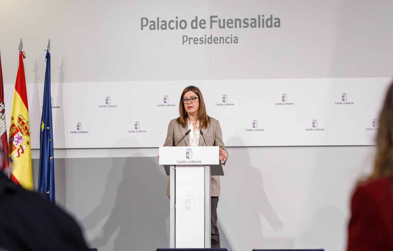 La consejera portavoz del Gobierno de Castilla-La Mancha, Esther Padilla.