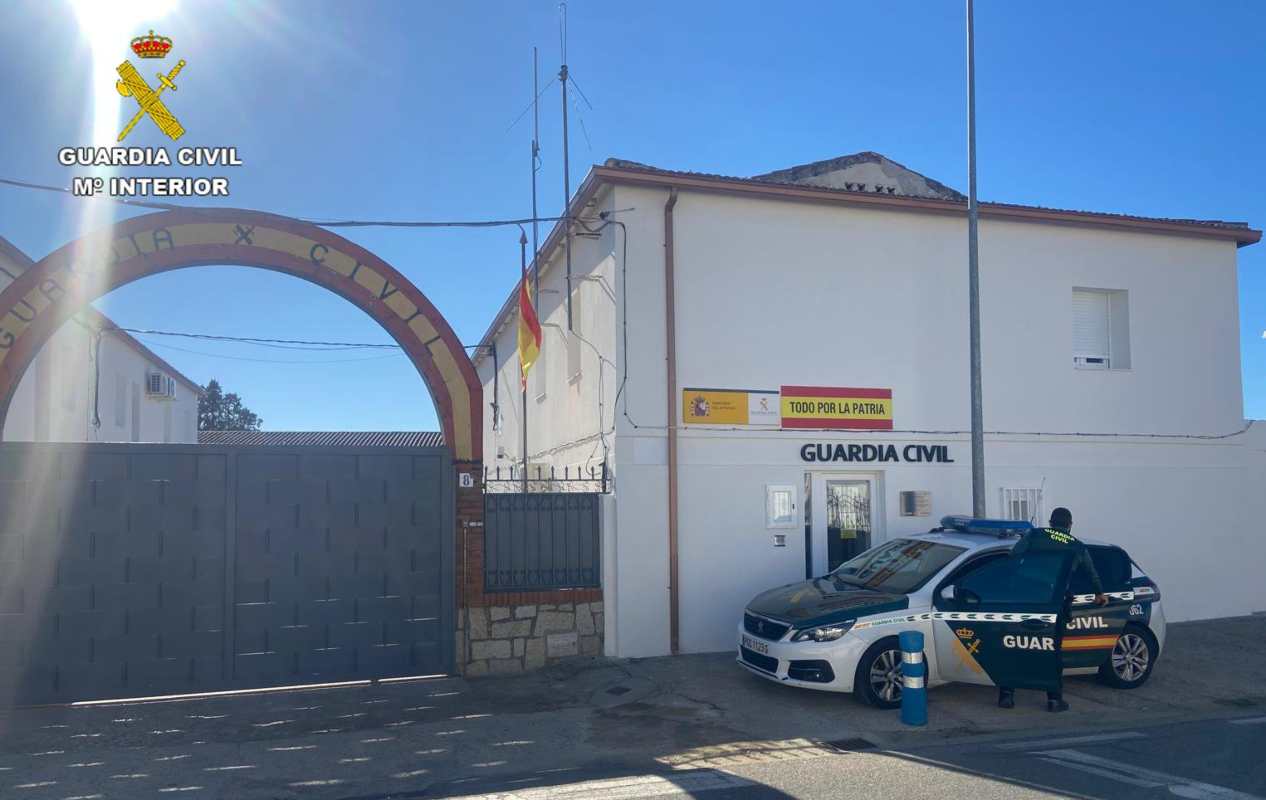 Imagen del cuartel de la Guardia Civil en Santa Olalla (Toledo).