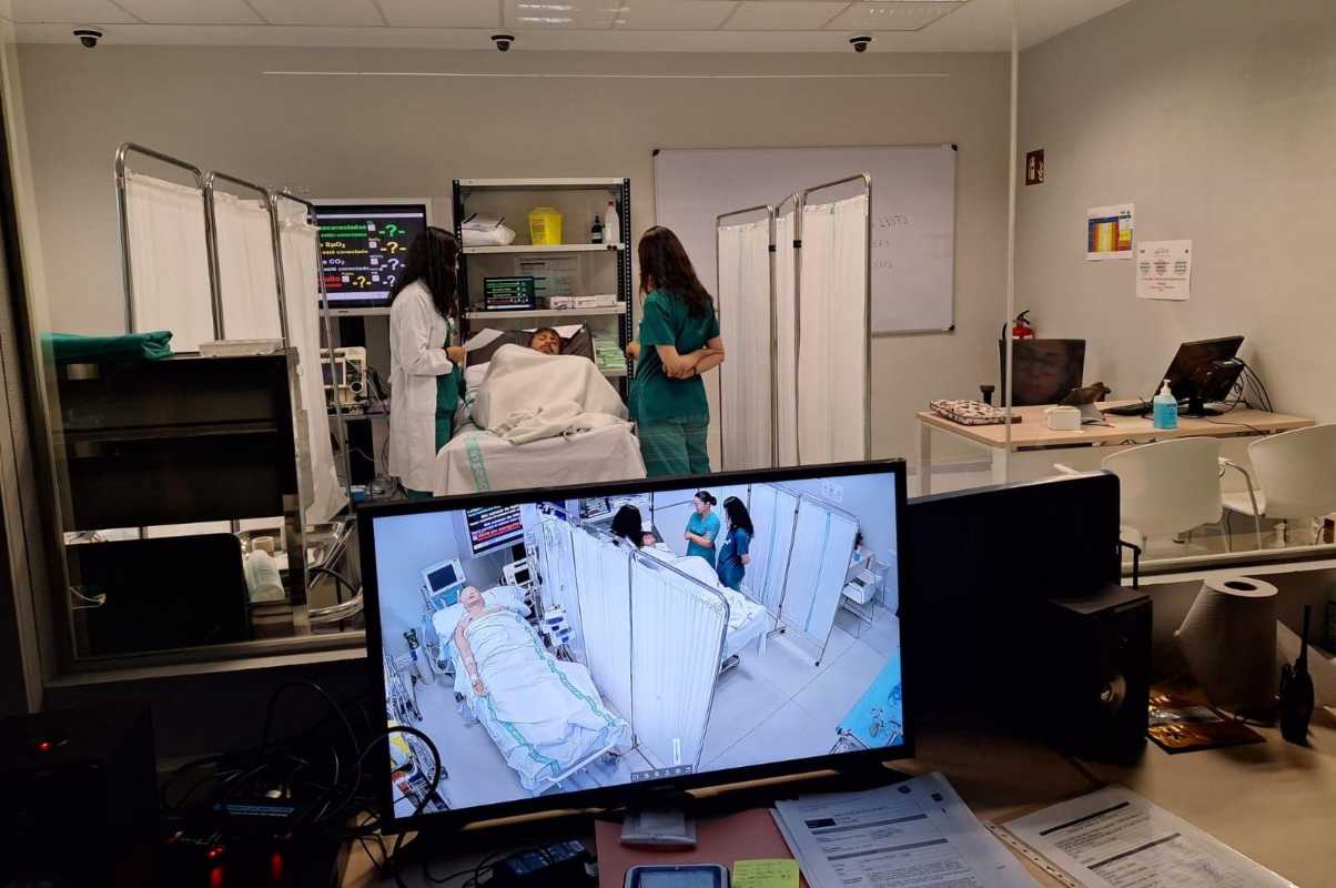 Unidad de simulación clínica del hospital de Toledo.