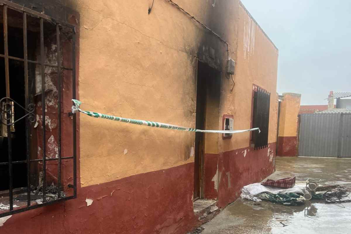 Imagen de la vivienda en la que se ha producido el incendio.