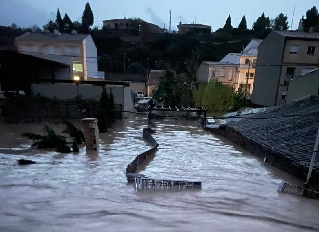 Foto del desastre de la DANA en Mira.