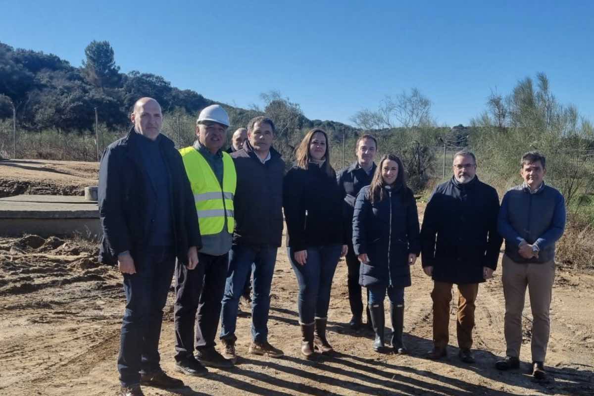 Visita a las obras de modernización de los regadíos en el Canal de Castrejón (Toledo). Foto: Junta de Comunidades de Castilla-La Mancha