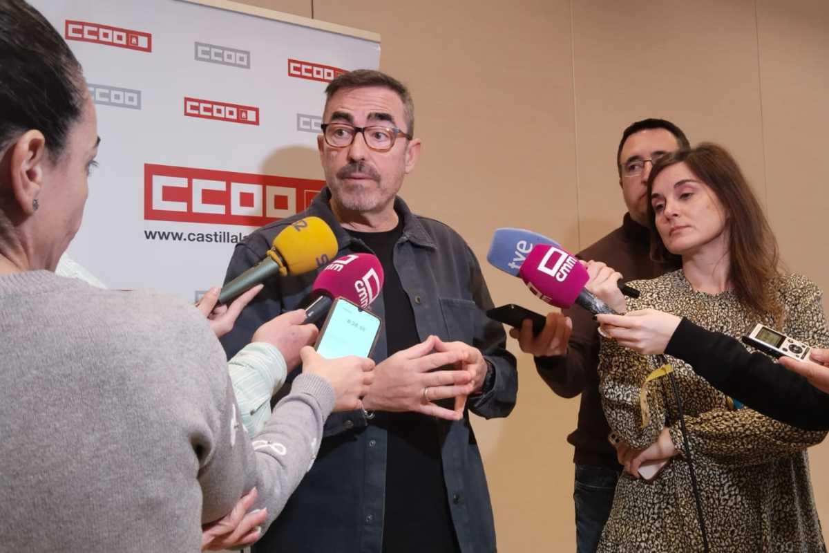 Paco de la Rosa, antes de su último Consejo Regional de CCOO CLM.