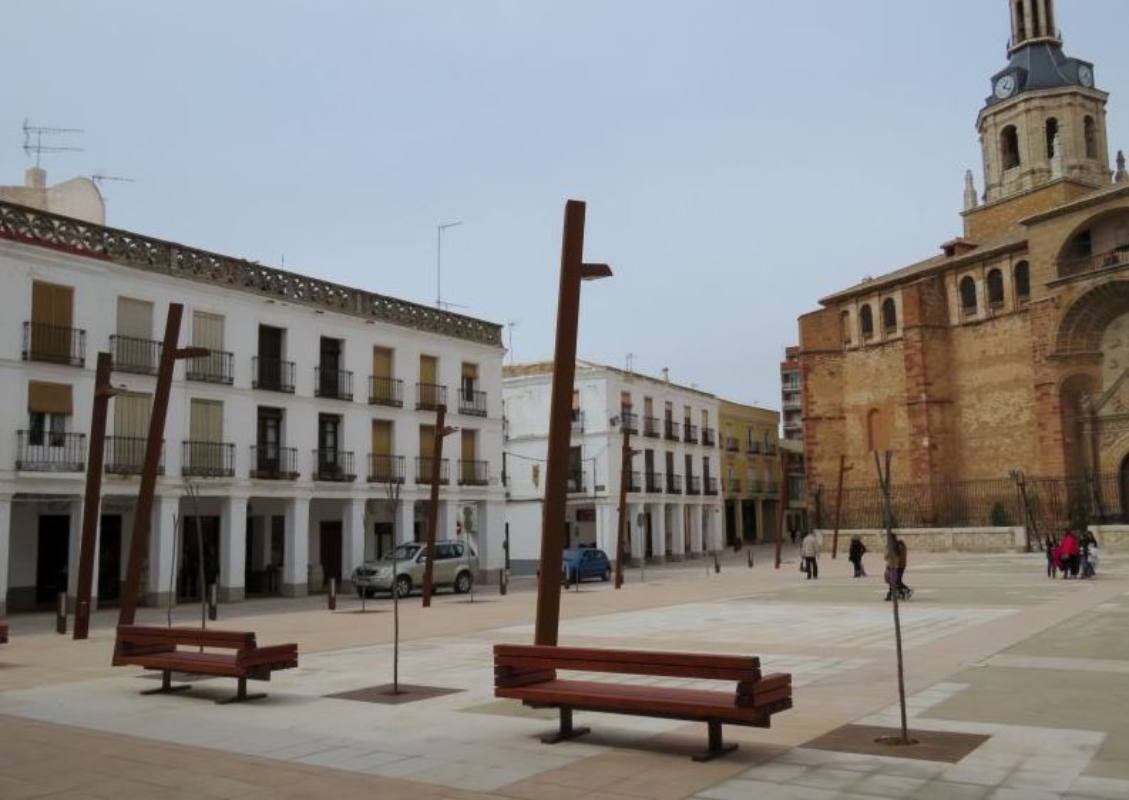 Plaza de la Constitución, donde se produjo la pelea.