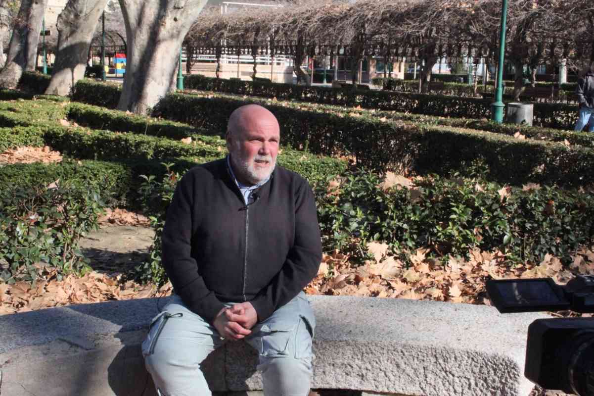 Txema Fernández, durante la entrevista. Foto: EP.