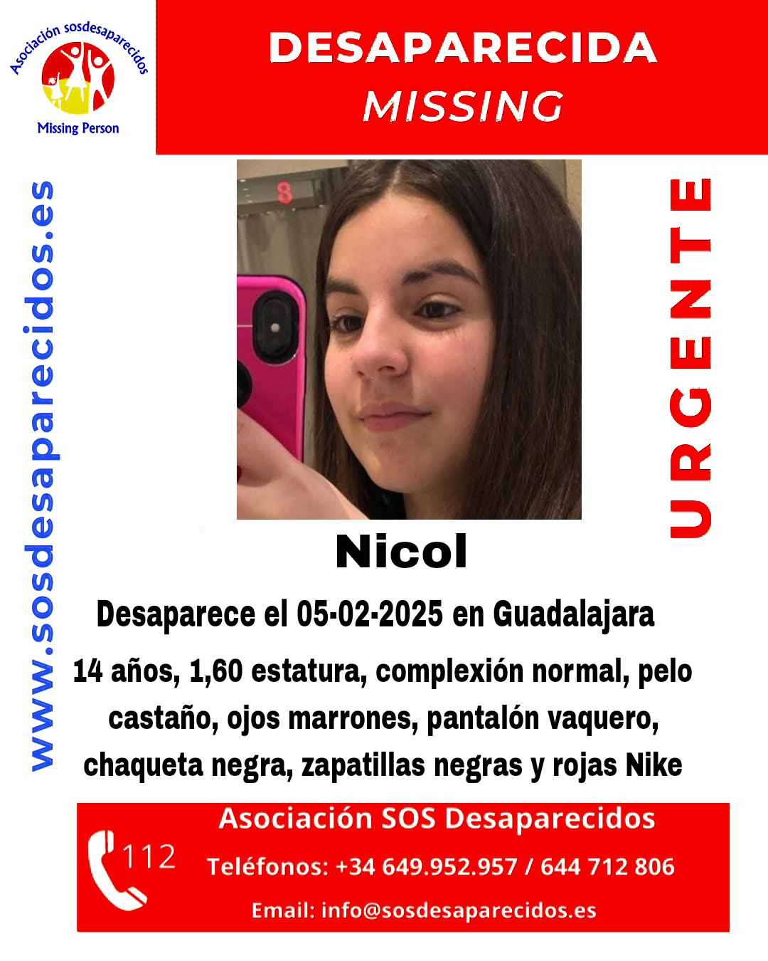 Cartel Desparecida Nicol