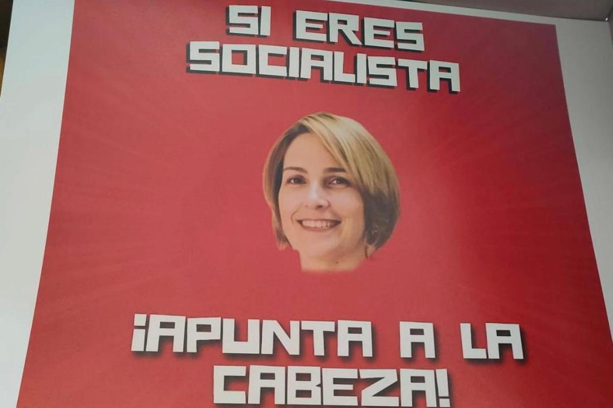 Cartel amenazante hacia la alcaldesa de La Solana