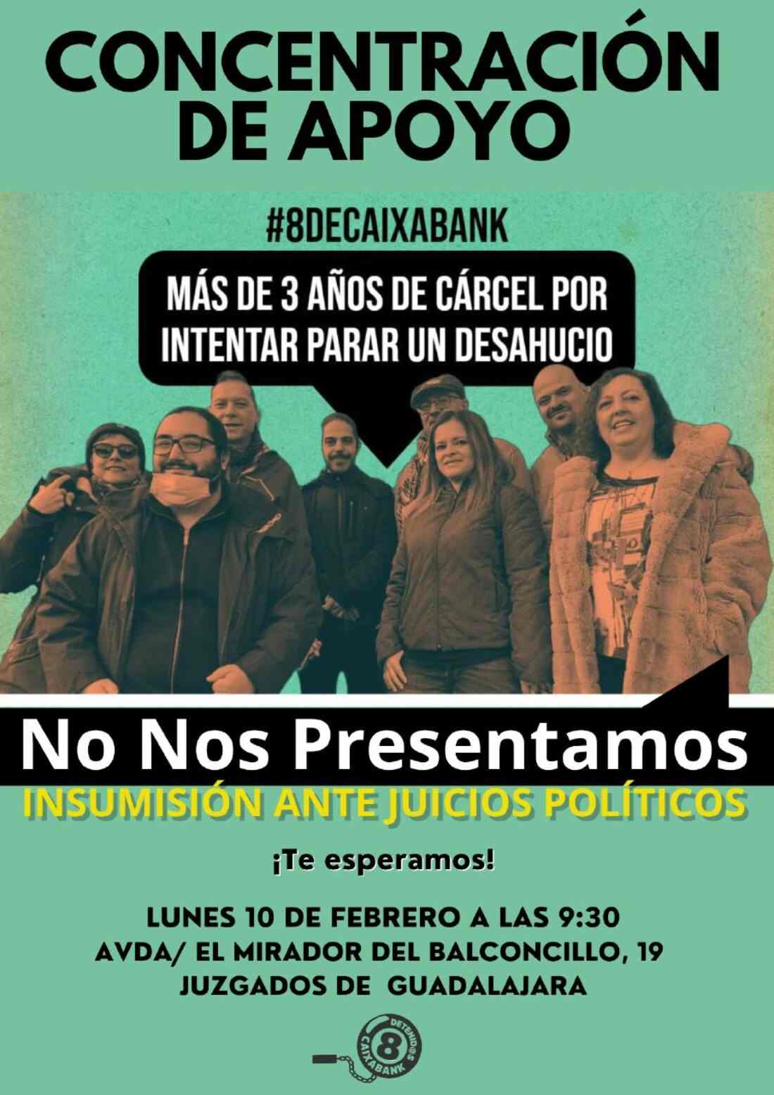 Cartel concentración 8 de Caixabank