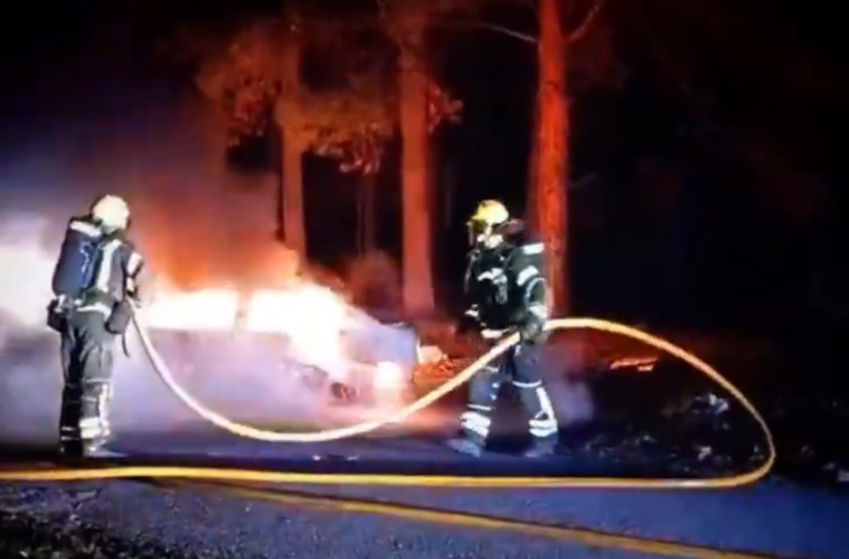 Incendio Vehículo Finca Serranillo Guadalajara