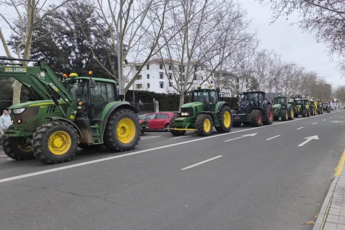 Protesta de agricultores en Ciudad Real