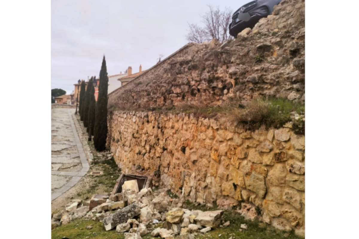 Accidente en el casco histórico de Cuenca.