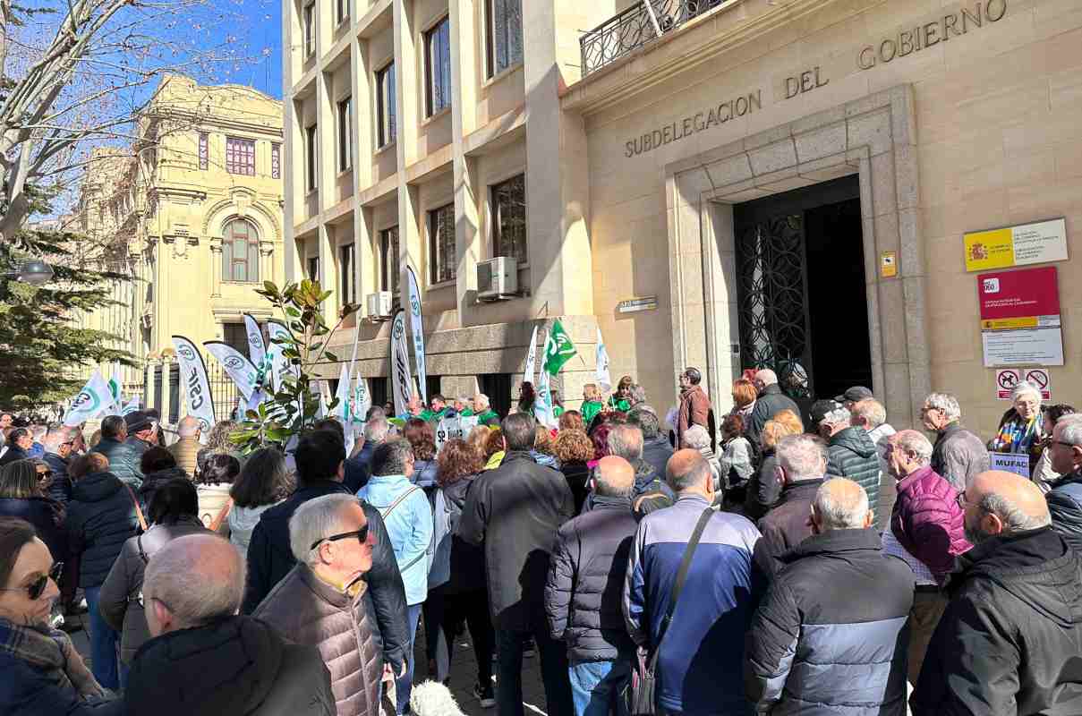 La protesta de CSIF en Albacete.