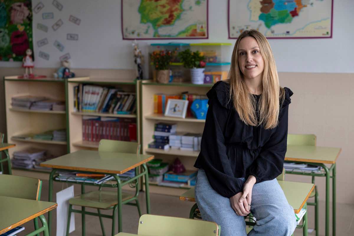 Ana María Manzano, maestra en el colegio Mayol de Toledo. Imagen: Efe.